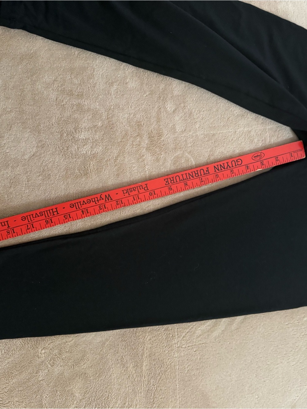 Victoria's Secret Black Capris with Coral Logo Waistband - Picture 6 of 6